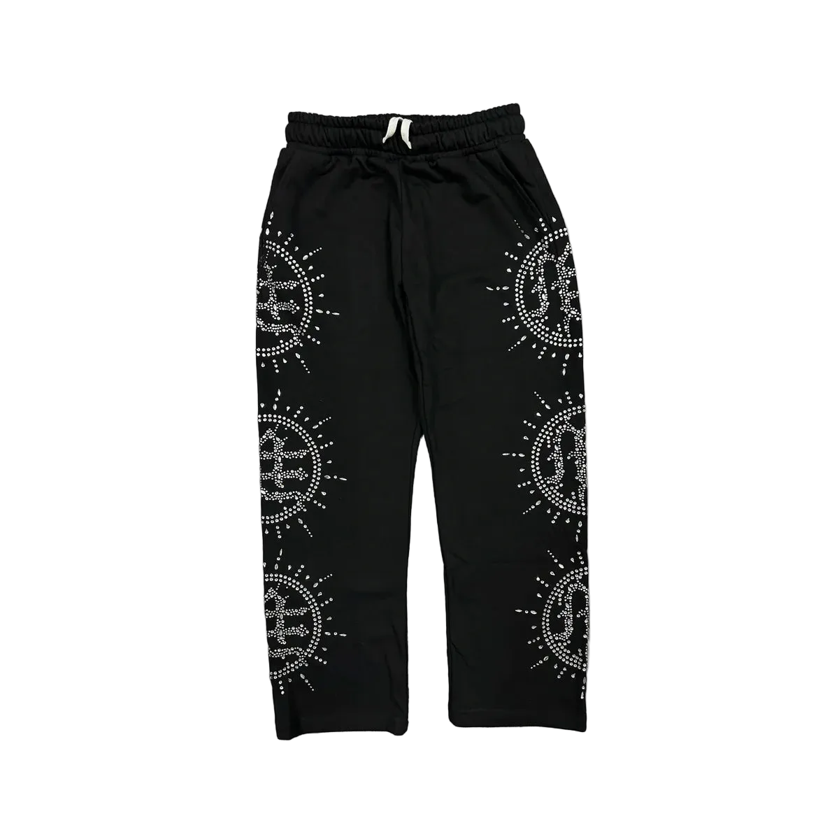 ‘Eclipse’ Black Rhinestone Sweats