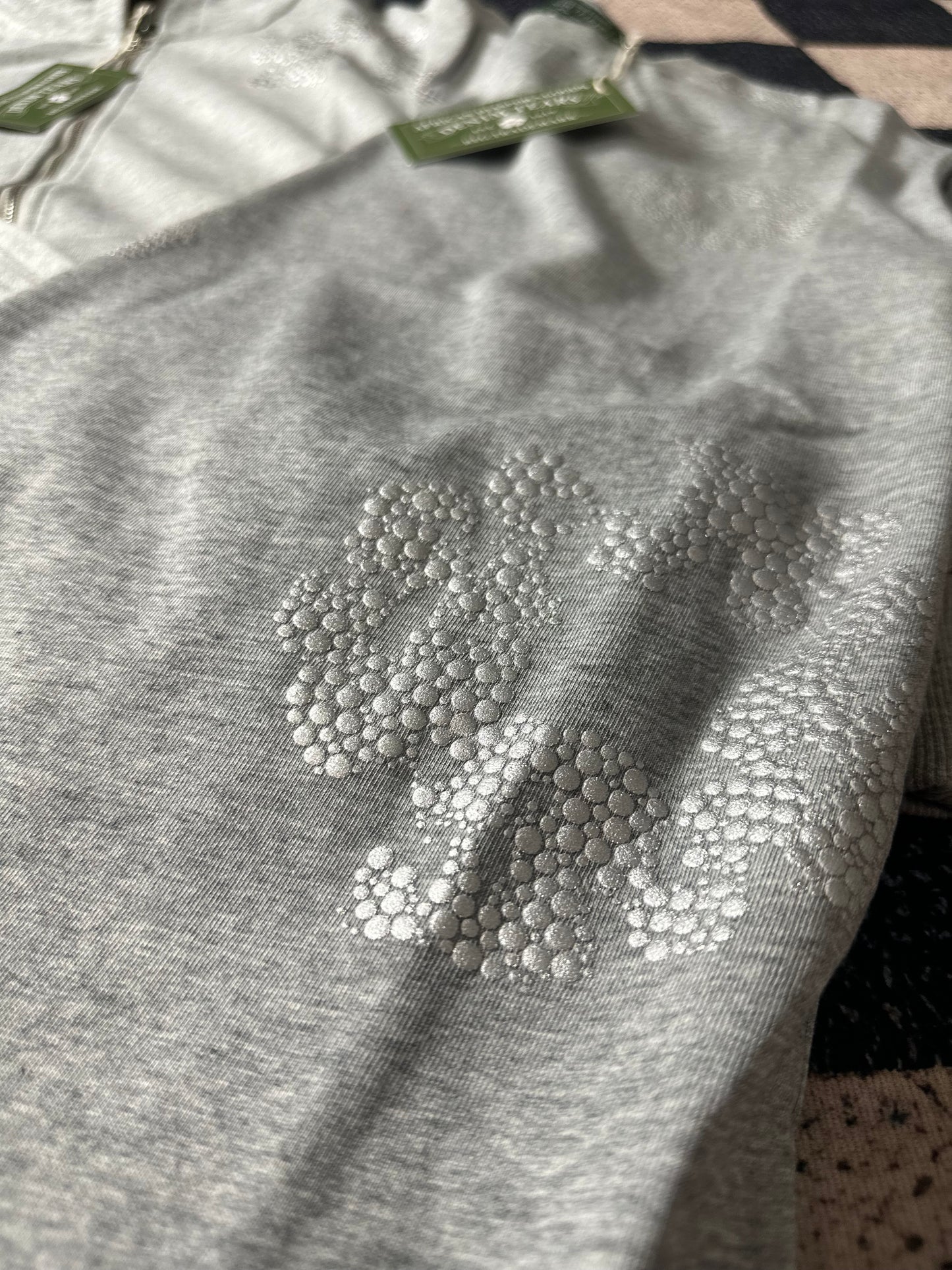 Cashmere Swarovski Cotton Wreath Tee Grey