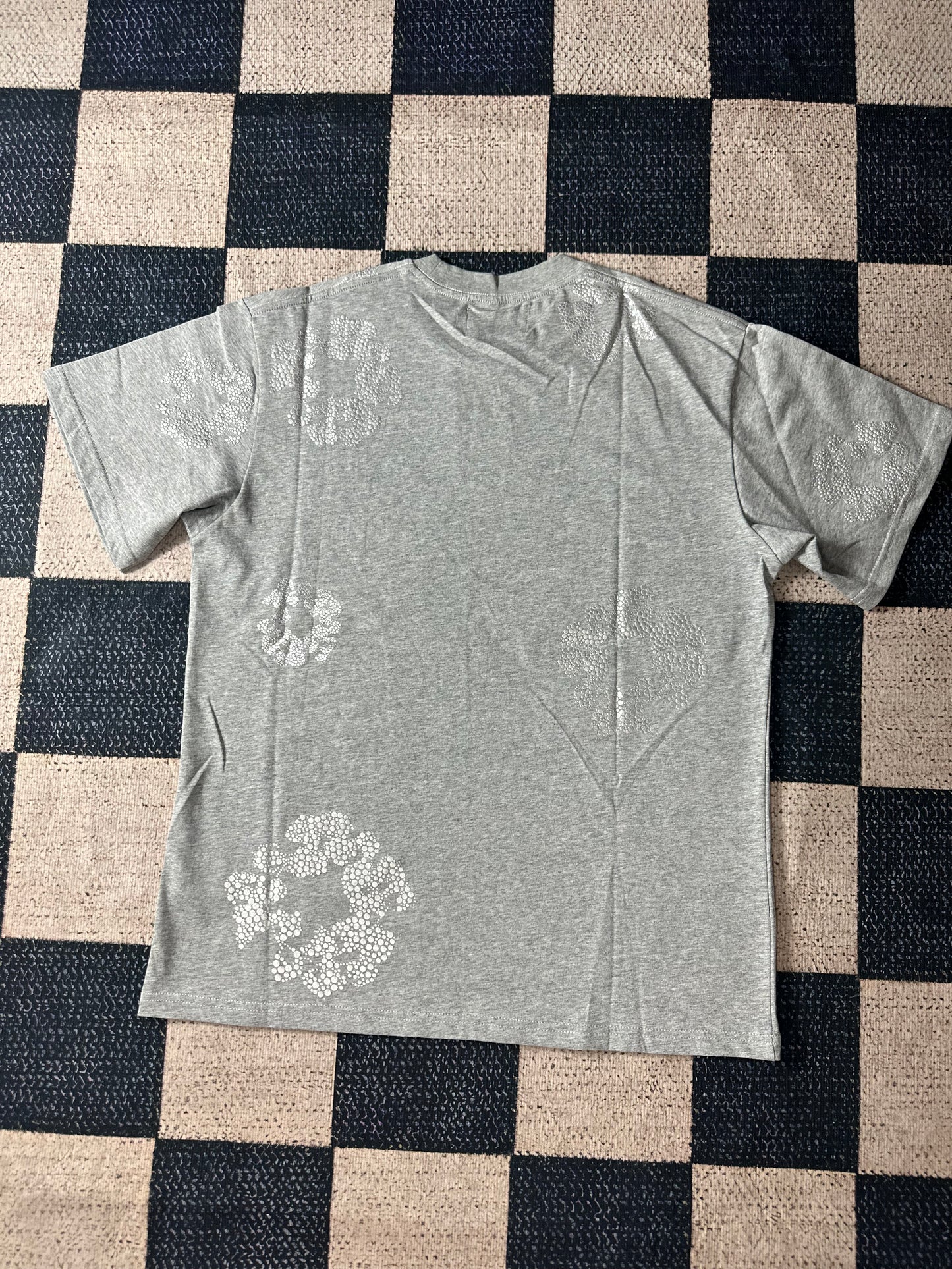 Cashmere Swarovski Cotton Wreath Tee Grey