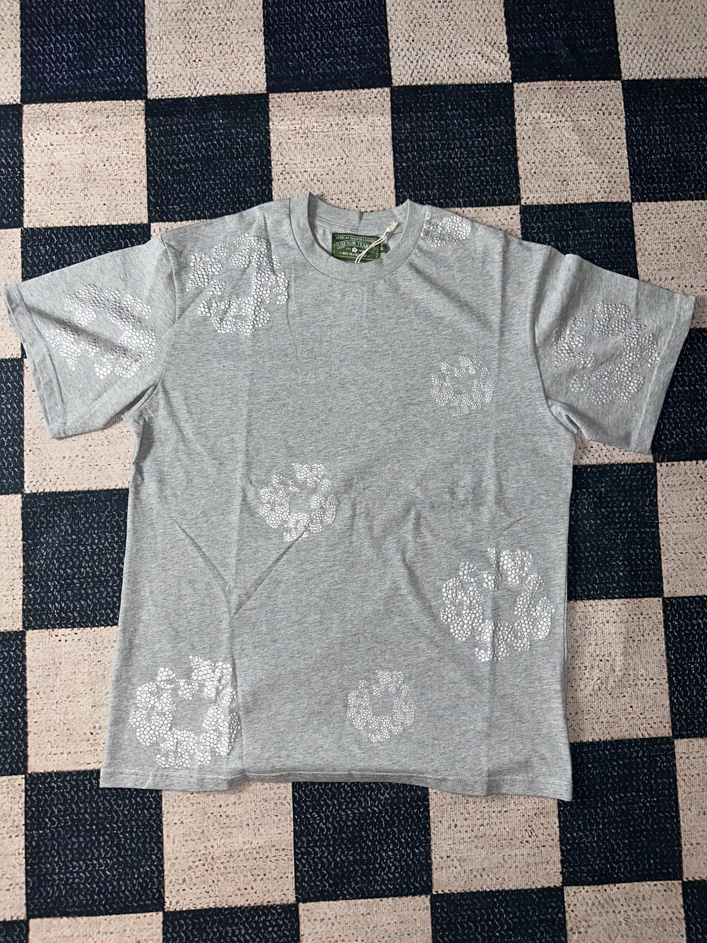 Cashmere Swarovski Cotton Wreath Tee Grey