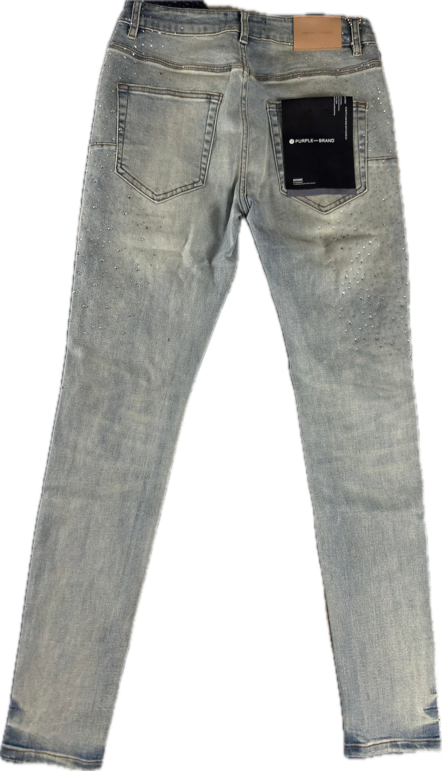 Rhinestone Purple Jeans