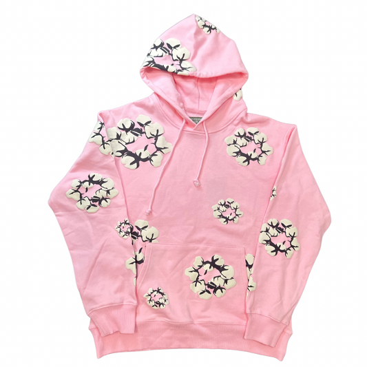 Cactus Tears Wreath Hoodie PINK