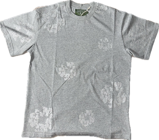 Cashmere Swarovski Cotton Wreath Tee Grey