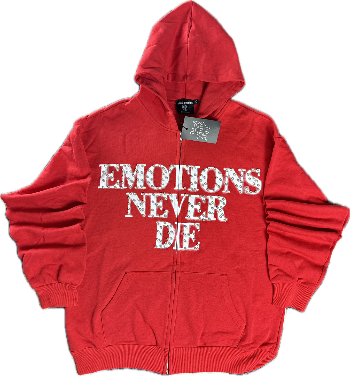 Mixed Emotion Red “END” Hoodie