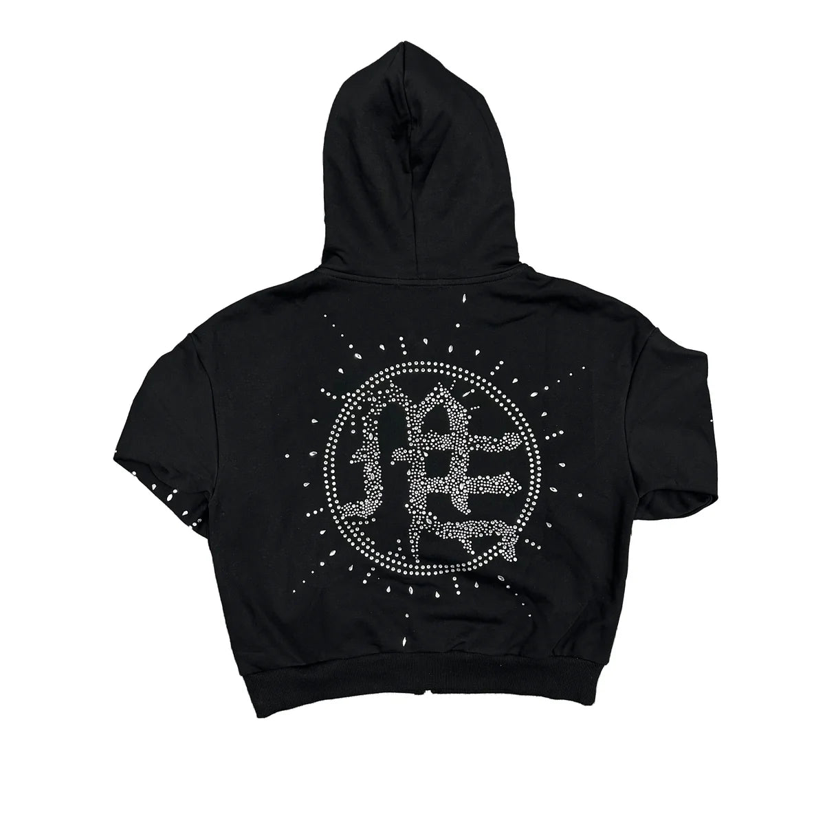 ‘Eclipse’ Black Rhinestone Hoodie